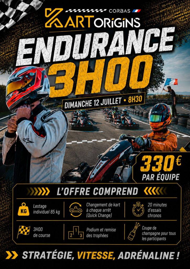 Kart Origins | Votre karting sur la région de Lyon